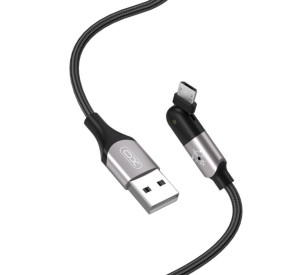 Кабель USB XO NB176 Micro Quick Charge 2.4A 1.2м black