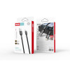 Кабель USB XO NB182 2.4A Quick Charge Lightning 1m тканинний black