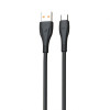 Кабель USB XO NB185 6A Quick Charge Type-C 1m прогумований black