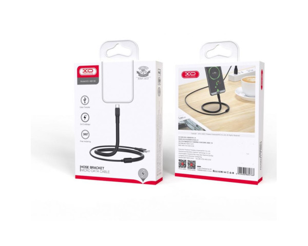 Кабель USB XO NB195 Micro 2.4A 1.2м black