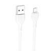 Кабель USB XO NB200 2.1A Quick Charge Micro 1m прогумований white