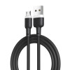 Кабель USB XO NB208 2.4A Micro м'який силіконовий black