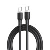 Кабель USB XO NB208B 60W Type-C to Type-C мягкий силиконовый black
