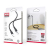 Кабель USB XO NB208B 60W Type-C to Type-C мягкий силиконовый black