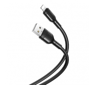 Кабель USB XO NB212 2.1A Lightning прогумований black