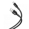 Кабель USB XO NB212 2.1A Micro прогумований black