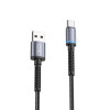 Кабель USB XO NB215 2.4A Intelligent Type-C black