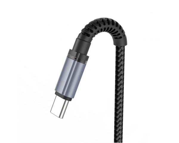 Кабель USB XO NB215 2.4A Intelligent Type-C black