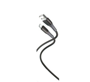 Кабель USB XO NB225 Lightning м'який силіконовий black