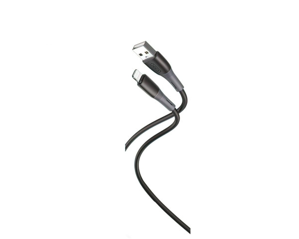 Кабель USB XO NB225 Lightning м'який силіконовий black