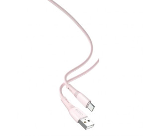 Кабель USB XO NB225 Type-C м'який силіконовий pink