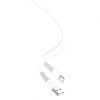 Кабель USB XO NB225 Type-C м'який силіконовий white