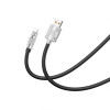Кабель USB XO NB227 6A Micro цинковий сплав/м'який силіконовий 1.2м black