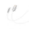 Кабель USB XO NB227 6A Type-C цинковий сплав/м'який силіконовий 1.2м white