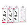 Кабель USB XO NB230 2.4A Quick Charge Micro 1m прогумований black