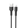 Кабель USB XO NB230 2.4A Quick Charge Type-C 1m прогумований black