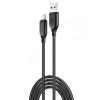 Кабель USB XO NB235 2.4A Type-C м'який тканинний black