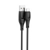 Кабель USB XO NB238 2.4A Micro м'який силіконовий black