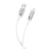 Кабель USB XO NB251 6A Quick Charge Lightning 1m силіконовий white