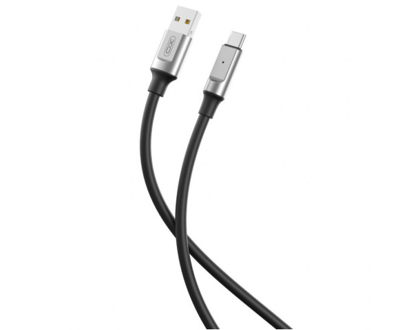 Кабель USB XO NB251 6A Quick Charge Type-C 1m силіконовий black