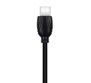 Кабель USB XO NB32 2.1A Quick Charge Type-C прогумований black