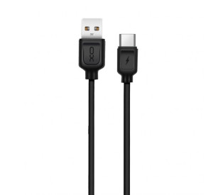 Кабель USB XO NB36 2.1A Quick Charge Type-C прогумований black