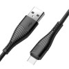 Кабель USB XO NB48 2.1A Type-C прогумований black