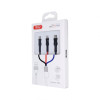 Кабель USB XO NB54 3в1 2.4A Quick Charge Type-C+Micro+Lightning тканевый black