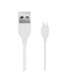 Кабель USB XO NB8 2.1A Quick Charge Micro прогумований white