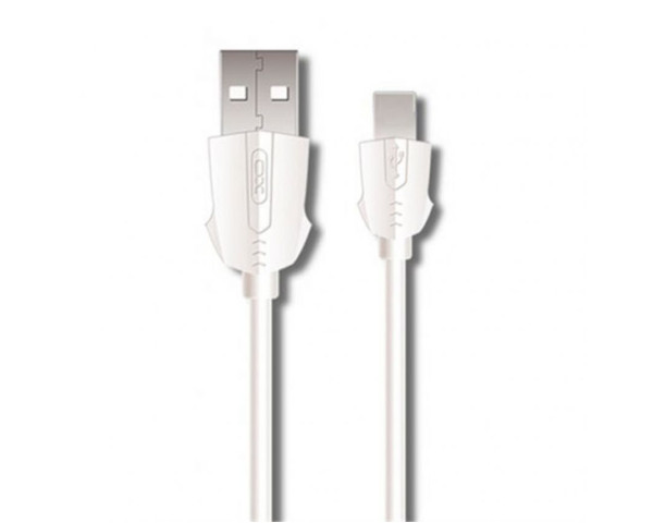Кабель USB XO NB9 2.4A Quick Charge Type-C прогумований white