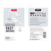 Кабель USB XO NB9 2.4A Quick Charge Type-C прогумований white