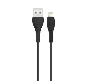 Кабель USB XO NB-Q165 3A Quick Charge Lightning black