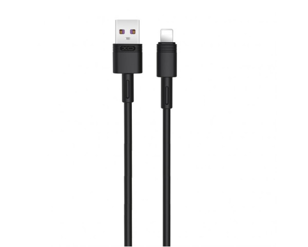 Кабель USB XO NB-Q166 5A Quick Charge Lightning black