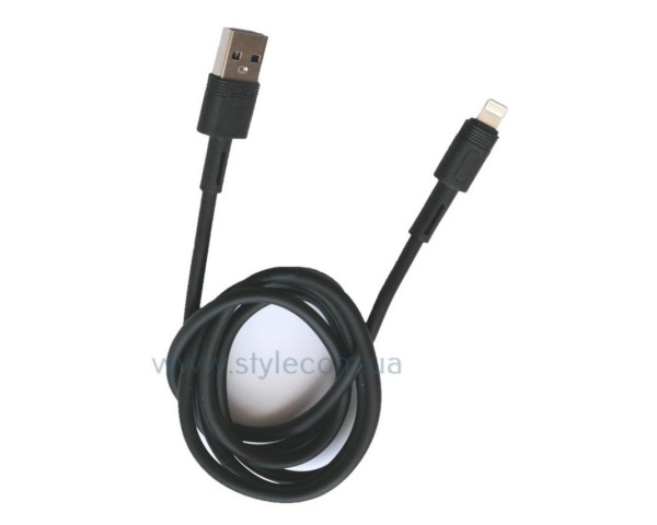 Кабель USB XO NB-Q166 5A Quick Charge Lightning black
