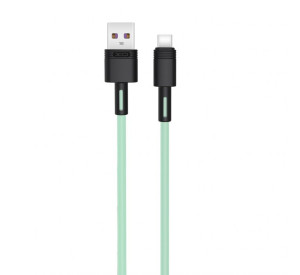Кабель USB XO NB-Q166 5A Quick Charge Type-C green