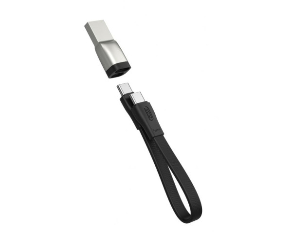 Кабель USB XO NB-Q170A Type-C to Type-C Fast Charge 20W 0.2м black
