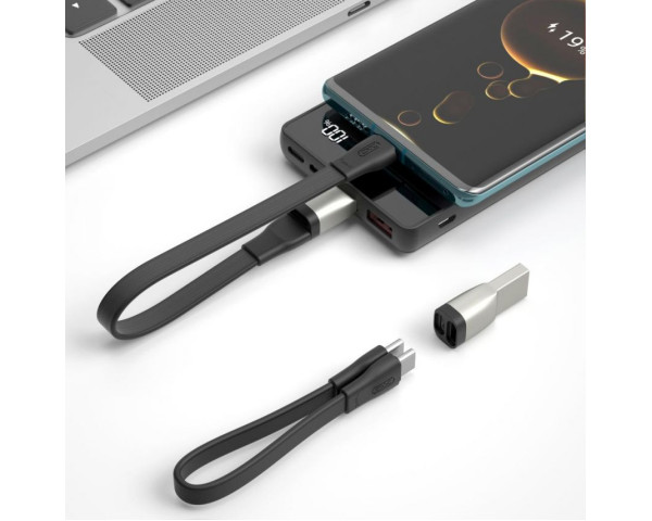 Кабель USB XO NB-Q170A Type-C to Type-C Fast Charge 20W 0.2м black
