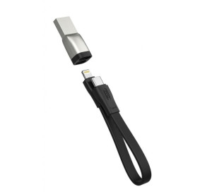Кабель USB XO NB-Q170B Type-C to Lightning Fast Charge 20W 0.2м black