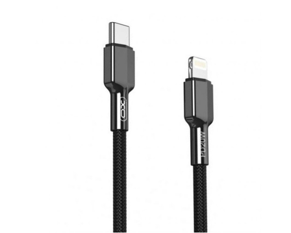 Кабель USB XO NB-Q183A PD 20W 2.22A Fast charge Type-C - Lightning 1m black