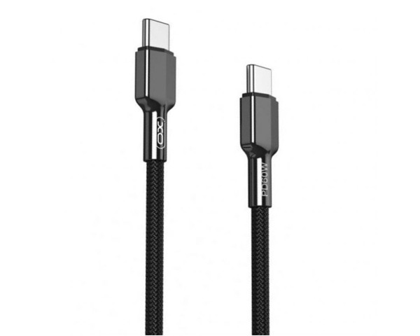 Кабель USB XO NB-Q183B PD 60W 3A Fast charge Type-C - Type-C 1m black