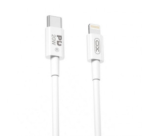 Кабель USB XO NB-Q189B Type-C to Lightning PD 20W 2м white