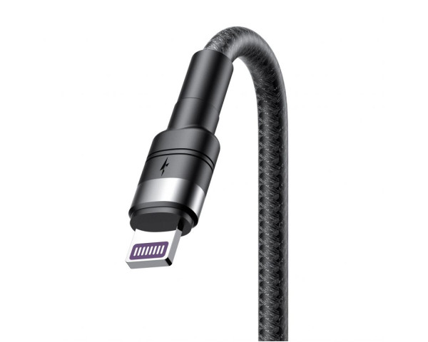 Кабель USB XO NB-Q191 3в1 66W+2.4A+2.4A Type-C+Micro+Lightning тканинний 1.2m black