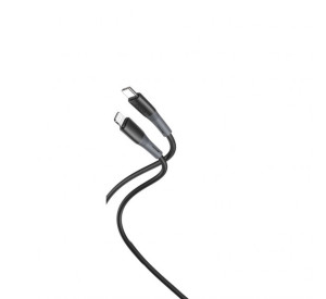 Кабель USB XO NB-Q226A PD 27W Type-C - Lightning силіконовий black