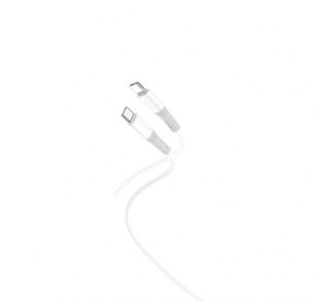 Кабель USB XO NB-Q226B PD 60W Type-C - Type-C силіконовий white