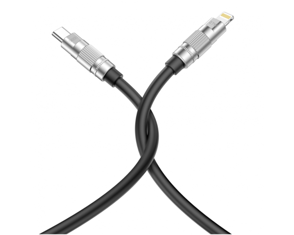 Кабель USB XO NB-Q228A PD 27W Type-C - Lightning 1.2m black