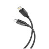 Кабель USB XO NB-Q236A 27W Type-C to Lightning плетений black