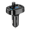 АЗП XO BCC02 FM-модулятор 2USB / 3.0A / LCD / Bluetooth / Fast charging / Flash drive black