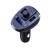 АЗП XO BCC05 FM-модулятор 2USB / 3A / LCD / Bluetooth / Fast charging / Flash drive / TF card black