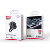 АЗП XO BCC05 FM-модулятор 2USB / 3A / LCD / Bluetooth / Fast charging / Flash drive / TF card black