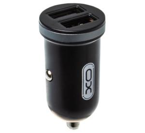 АЗП XO CC18 адаптер 2USB / 2.1А black